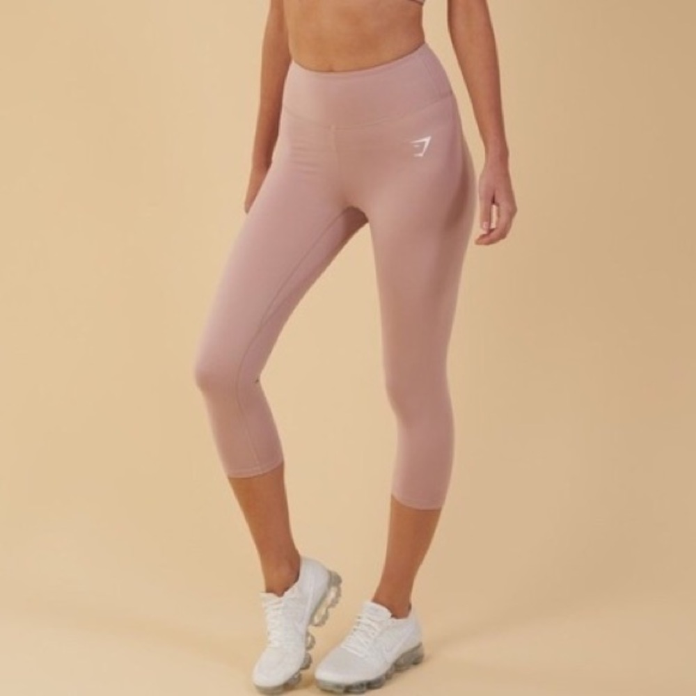 Gymshark Dreamy Cropped Leggings in Cream/Nude